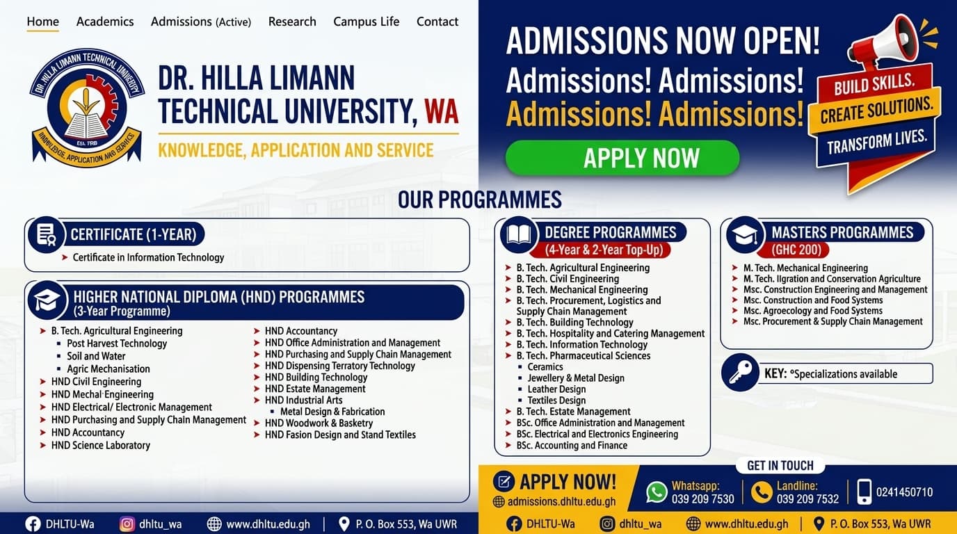 Open Admissions 2026/2027